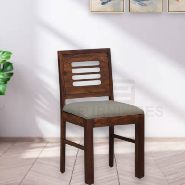 Sheesham Wood Multipurpose Dining Chair, Ideal for Living Room, Study, or Office Seating, in a Teak Finish